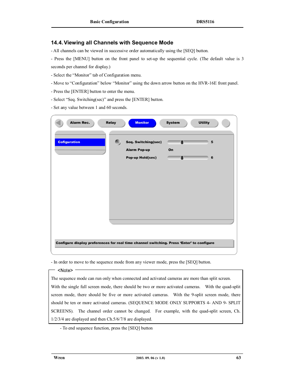 Wren Associates DRS5016 User Manual | Page 63 / 112