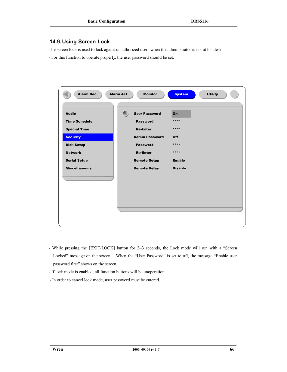 Wren Associates DRS5016 User Manual | Page 66 / 112