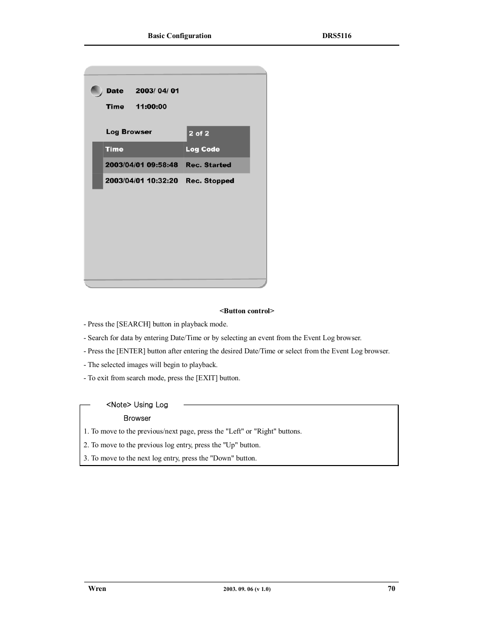 Wren Associates DRS5016 User Manual | Page 70 / 112