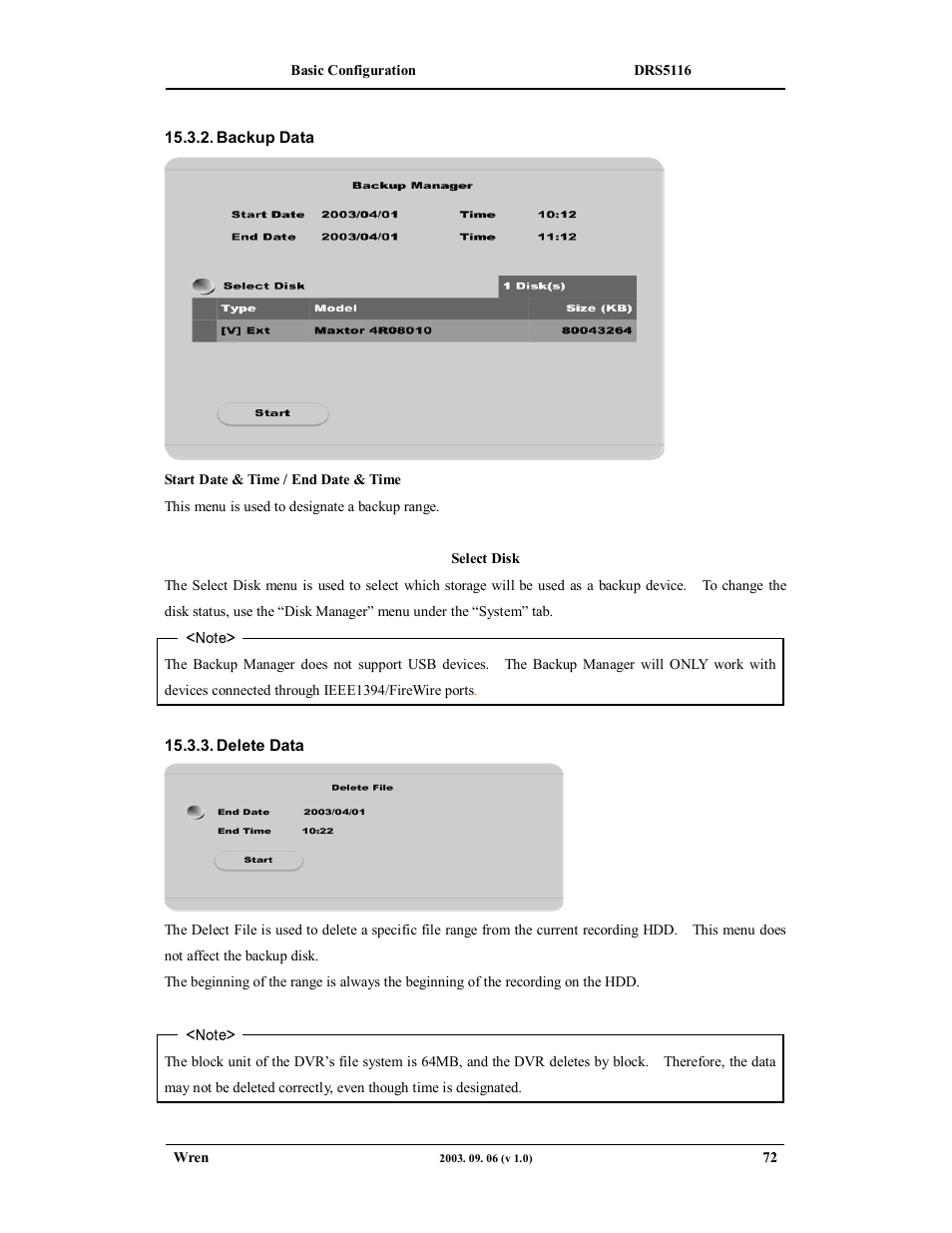 Wren Associates DRS5016 User Manual | Page 72 / 112