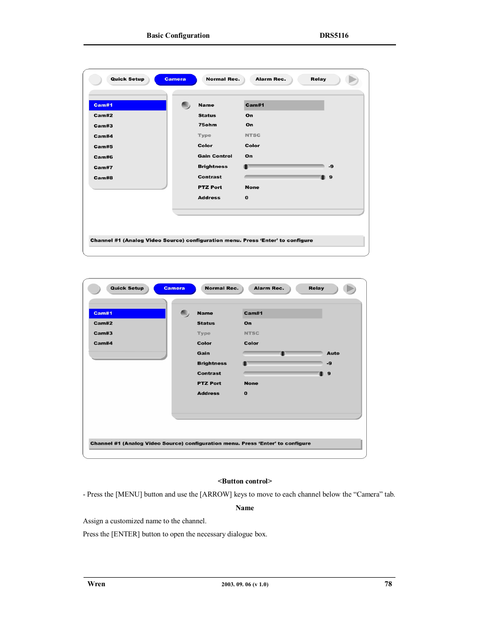 Wren Associates DRS5016 User Manual | Page 78 / 112