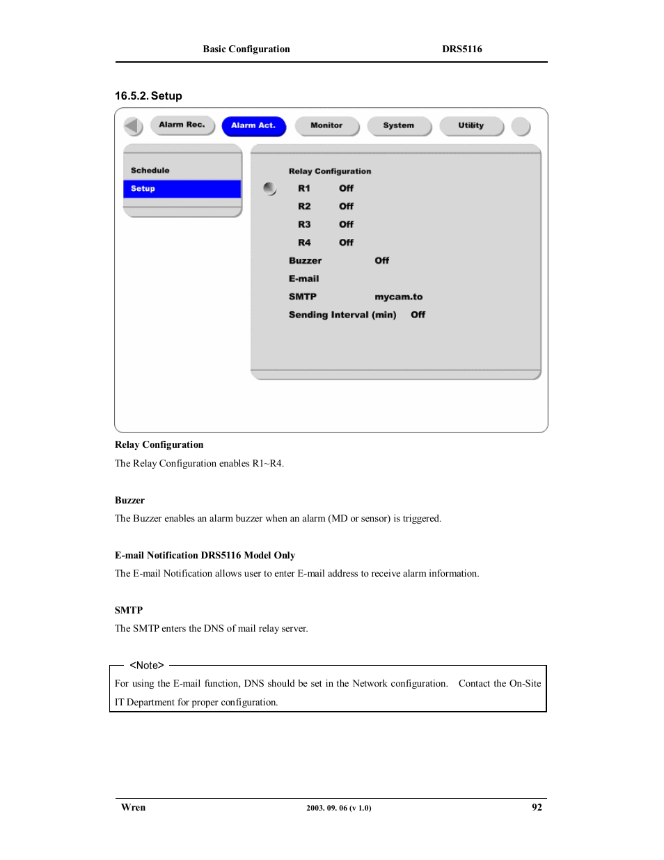 Wren Associates DRS5016 User Manual | Page 92 / 112