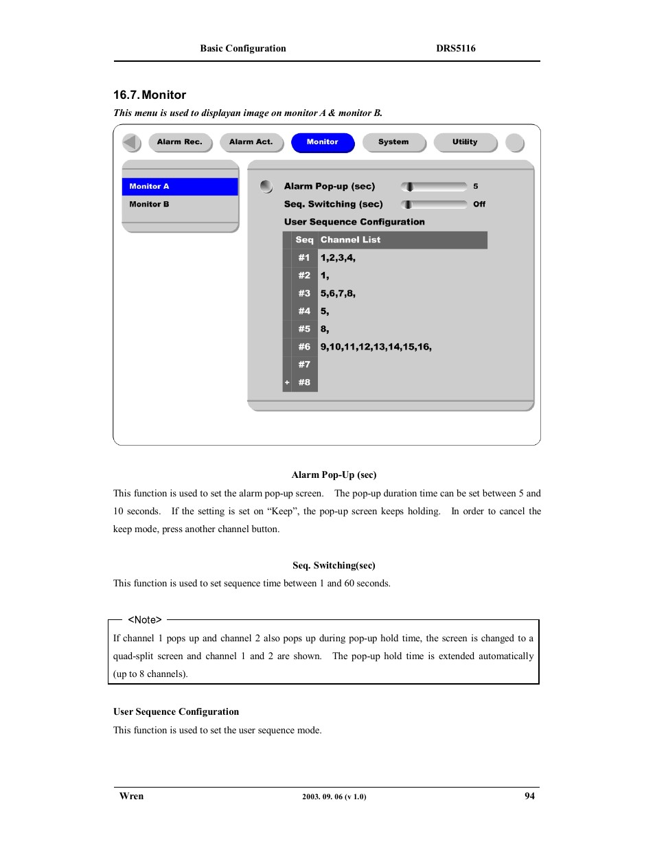 Wren Associates DRS5016 User Manual | Page 94 / 112