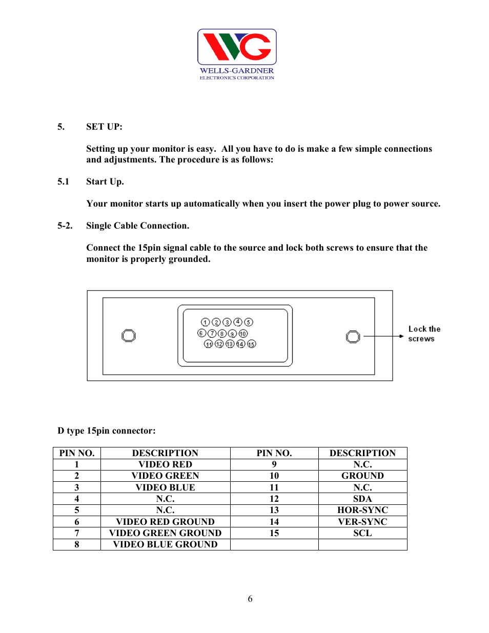Video red | Wells-Gardner D9100 User Manual | Page 8 / 25