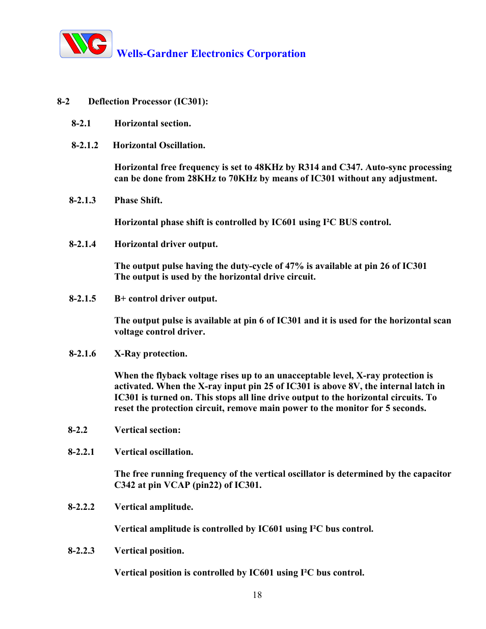 Wells-Gardner D9300 Series User Manual | Page 20 / 28