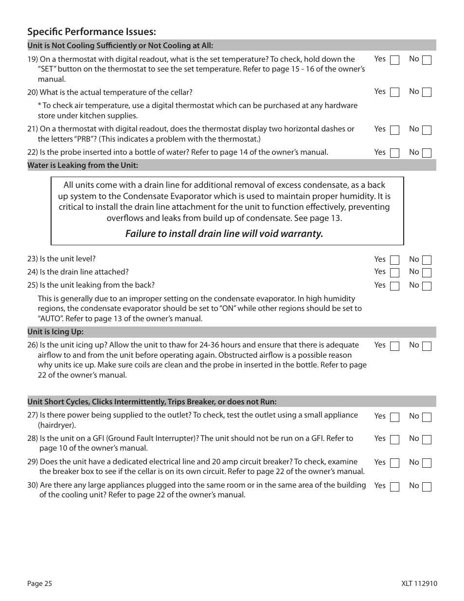 WhisperKool XLT 6000 User Manual | Page 27 / 36