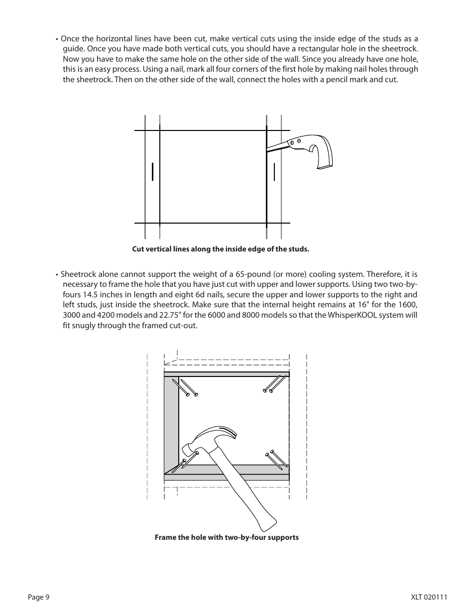 WhisperKool XLT SERIES XLT 6000 User Manual | Page 11 / 36