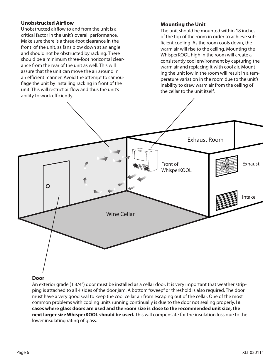 WhisperKool XLT SERIES XLT 6000 User Manual | Page 8 / 36