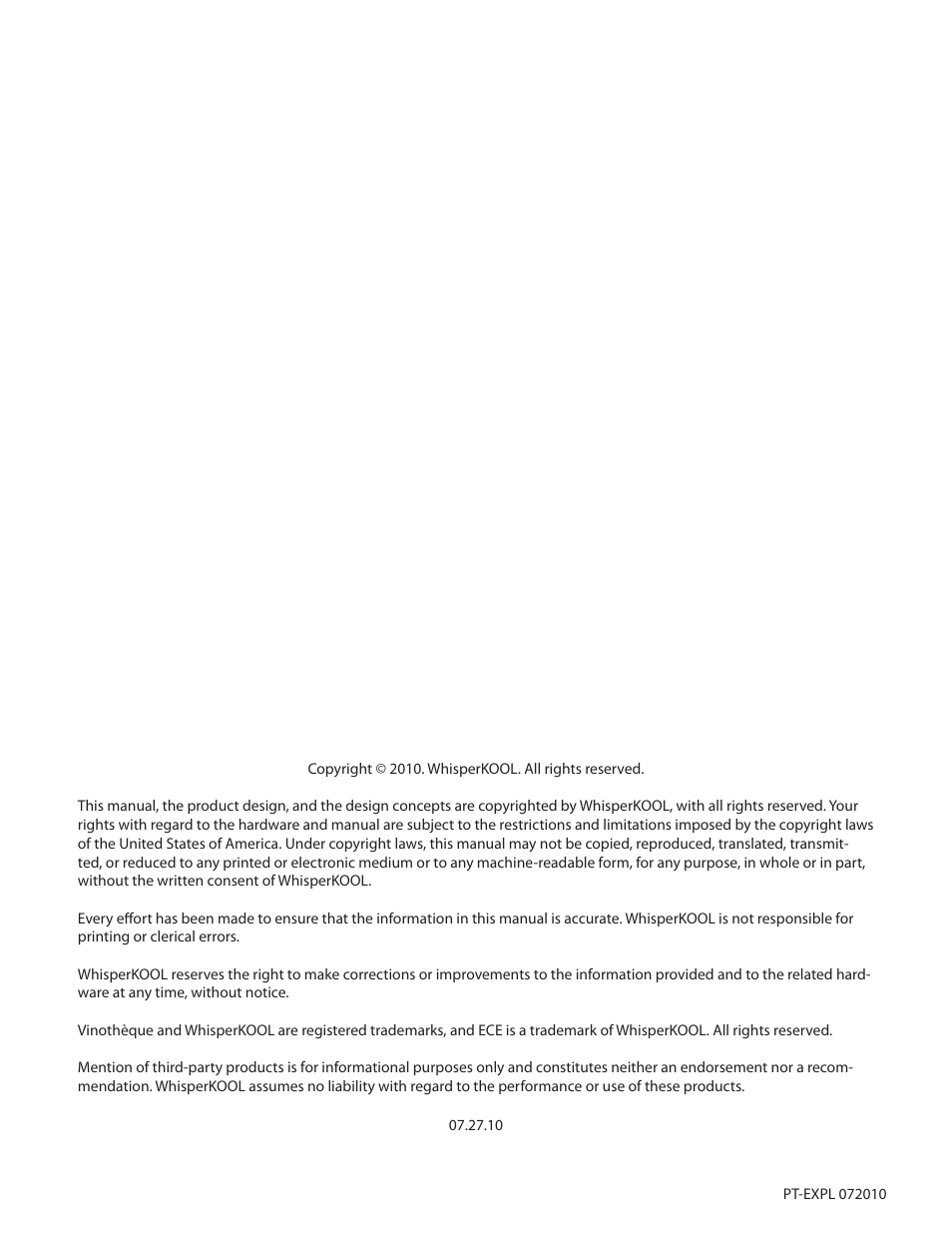 WhisperKool Extreme 8000 User Manual | Page 2 / 38