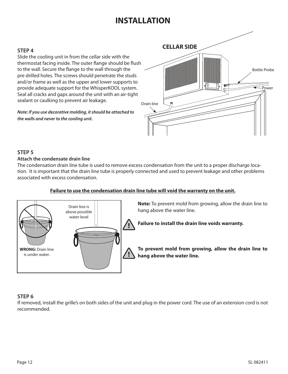 Installation | WhisperKool 2500 User Manual | Page 14 / 28