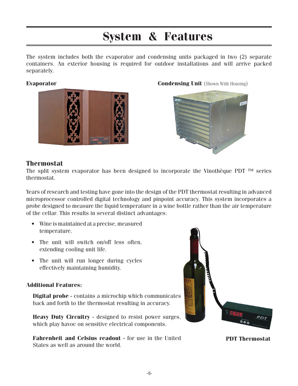 System & features | WhisperKool SS7000 User Manual | Page 5 / 36