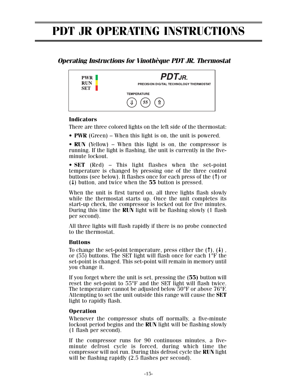 Pdt jr operating instructions | WhisperKool 17-1103 User Manual | Page 17 / 36