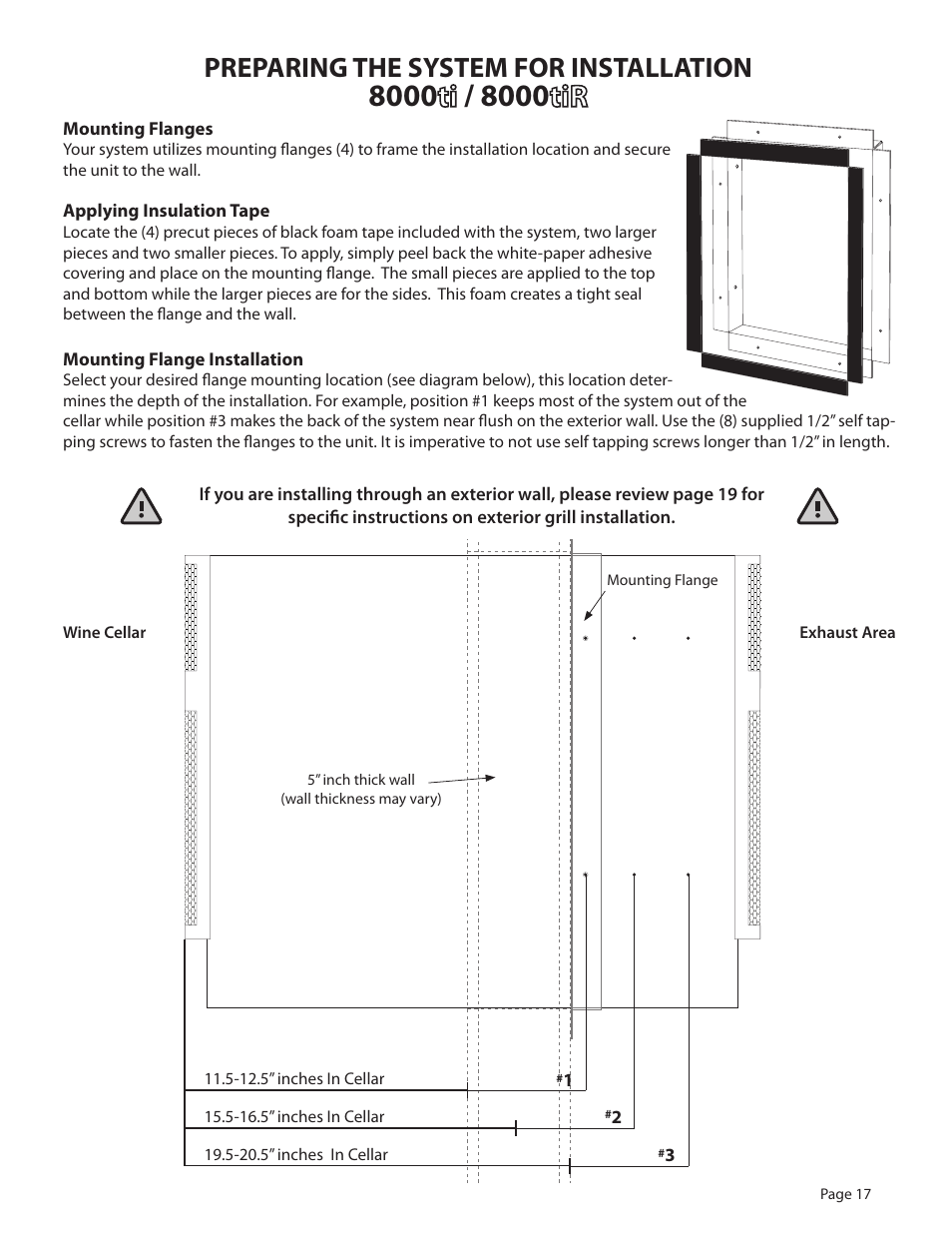 Preparing the system for installation | WhisperKool 5000 User Manual | Page 19 / 50
