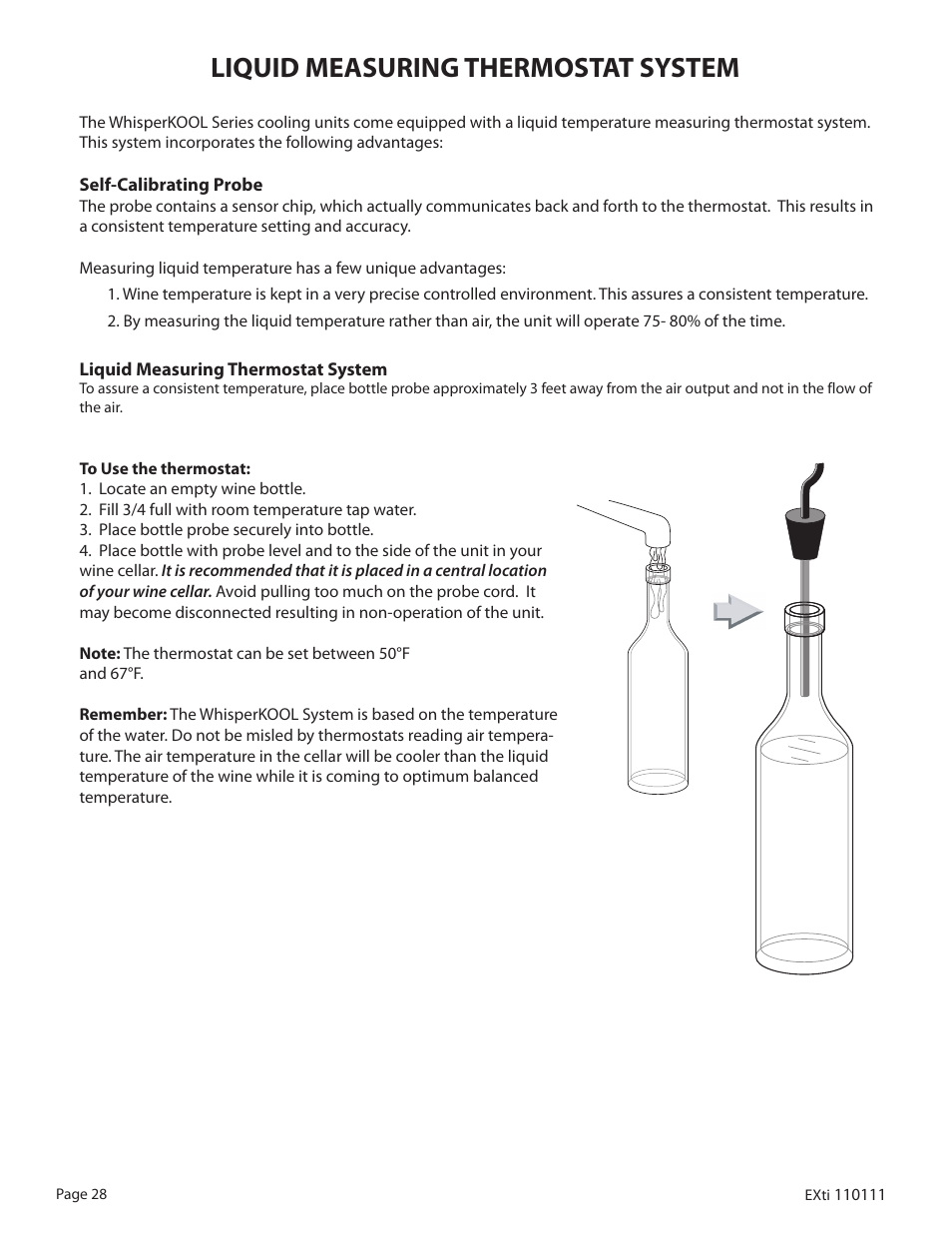 Liquid measuring thermostat system | WhisperKool 5000 User Manual | Page 30 / 50