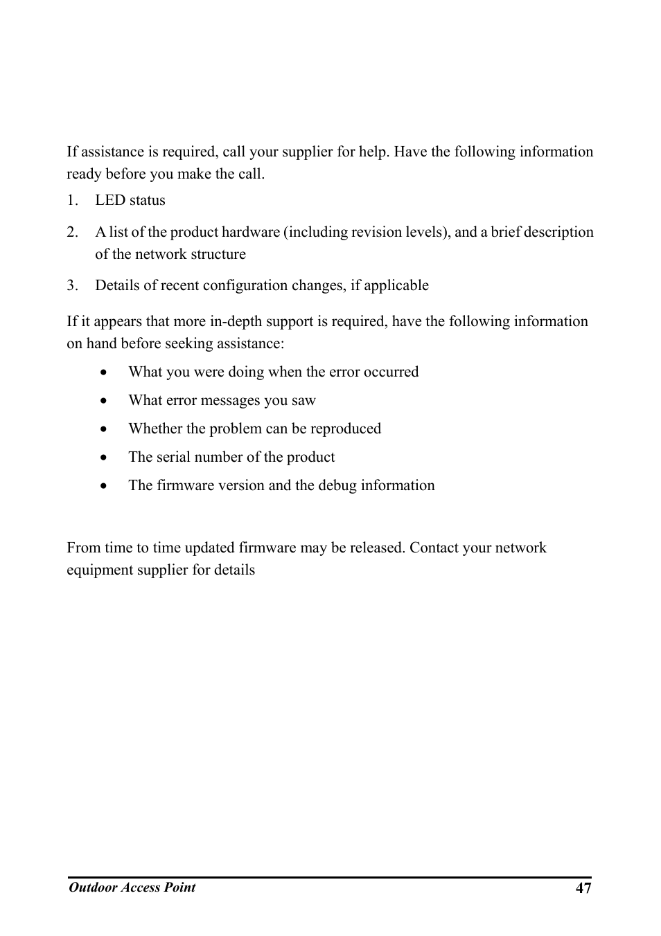 Technical support | WHP Wireless WHP-1100 User Manual | Page 53 / 57