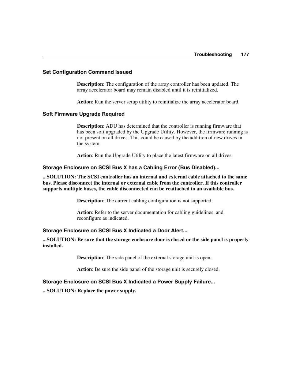 Set configuration command issued, Soft firmware upgrade required | WHP Wireless DL360 User Manual | Page 177 / 246