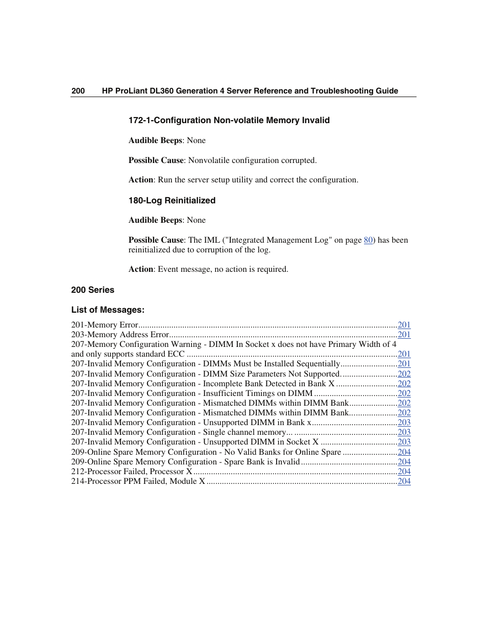 200 series | WHP Wireless DL360 User Manual | Page 200 / 246