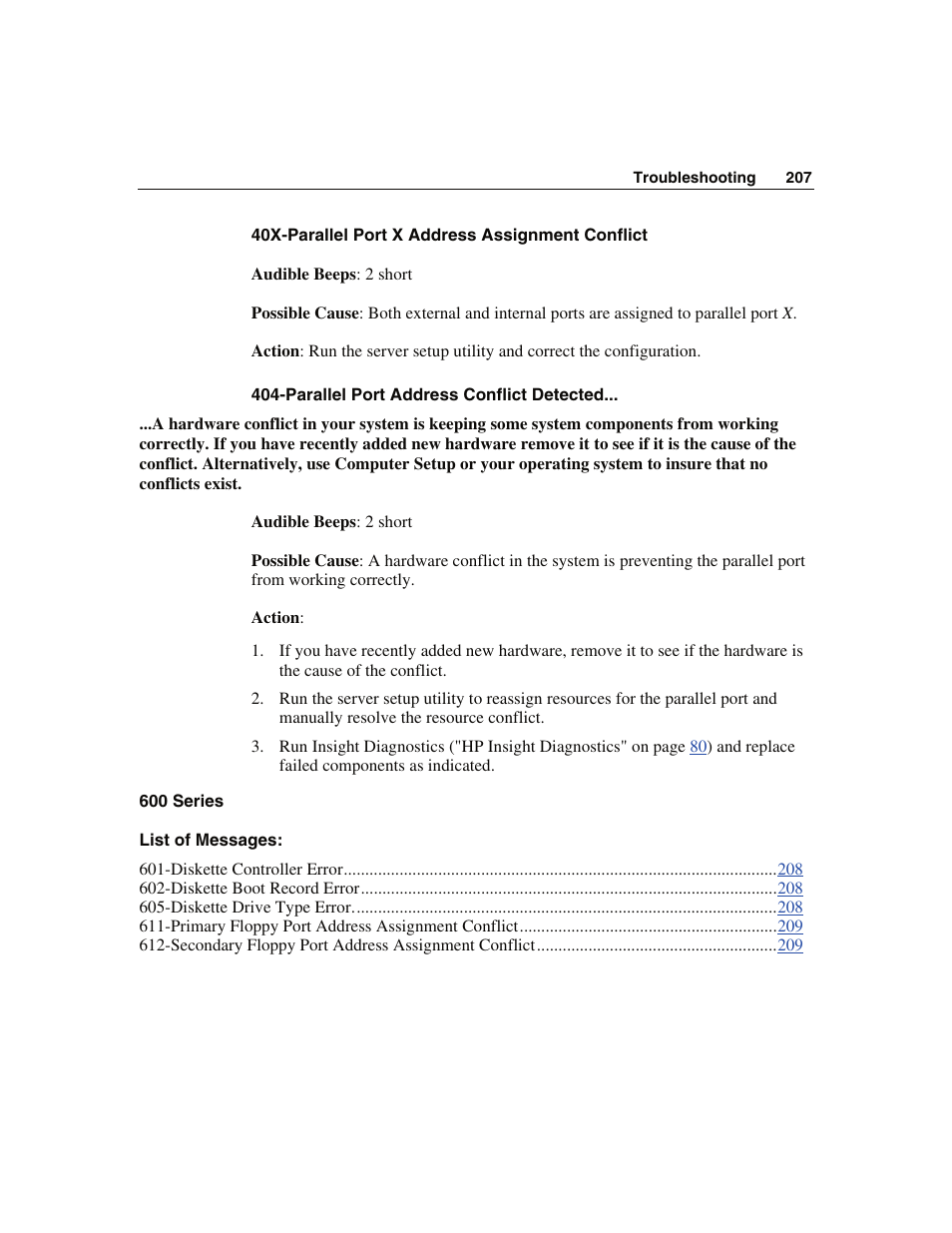 600 series | WHP Wireless DL360 User Manual | Page 207 / 246