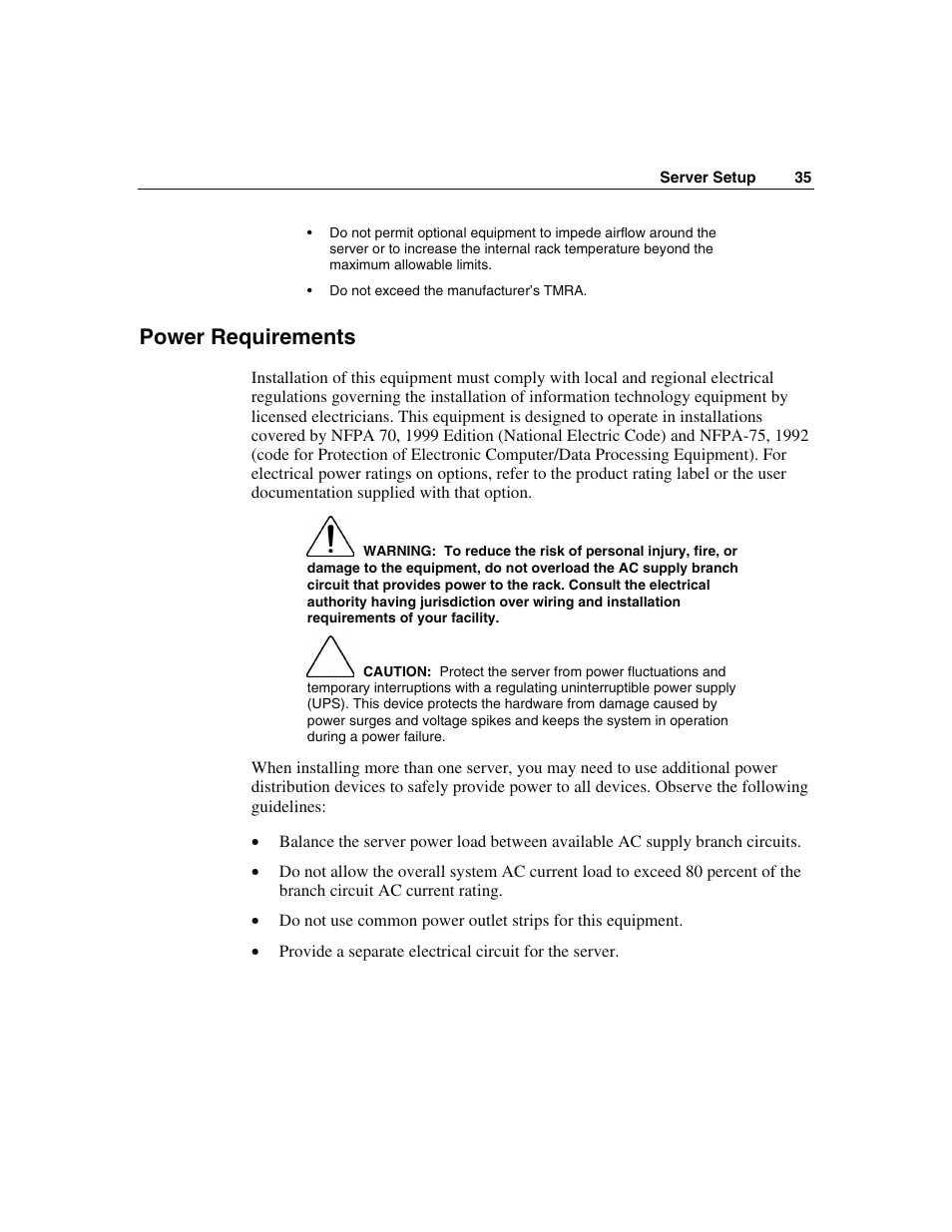 Power requirements | WHP Wireless DL360 User Manual | Page 35 / 246