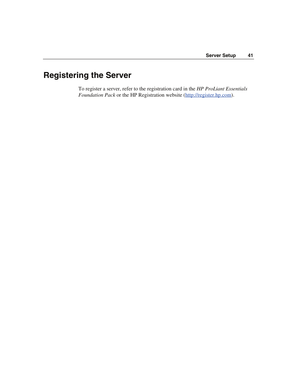 Registering the server | WHP Wireless DL360 User Manual | Page 41 / 246