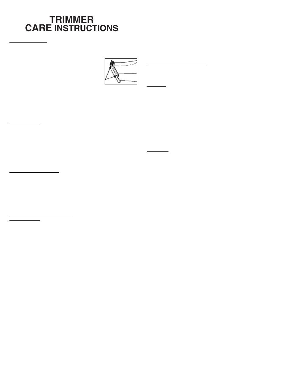 Wahl Trimmer User Manual | 1 page