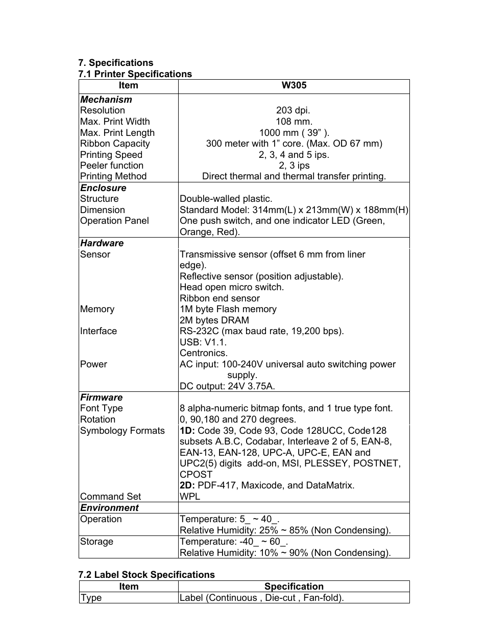 Wasp Bar Code WPL305 User Manual | Page 15 / 17