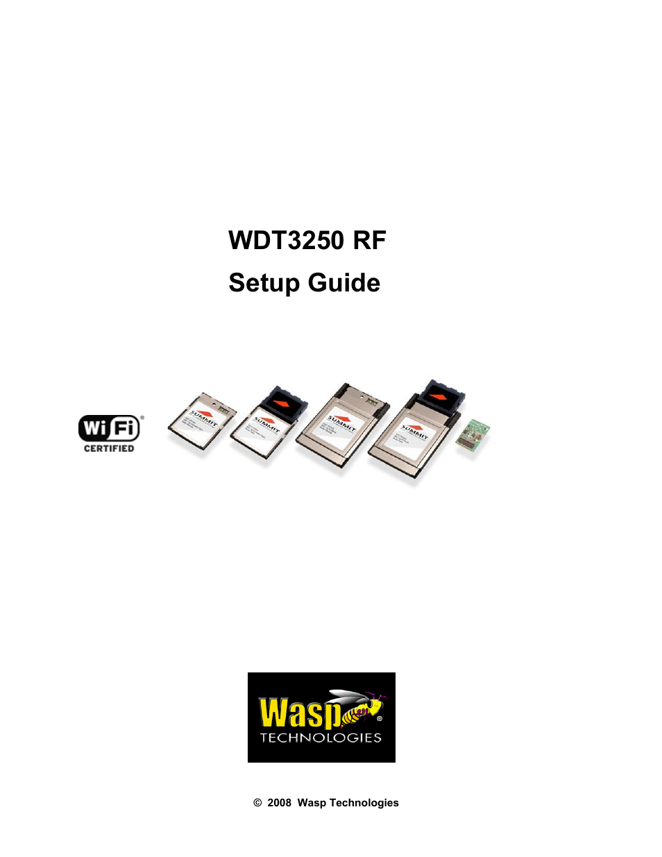 Wasp Bar Code WDT3250 RF User Manual | 9 pages