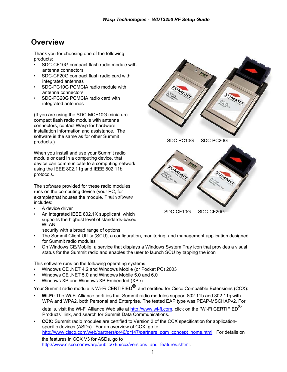 Overview | Wasp Bar Code WDT3250 RF User Manual | Page 3 / 9