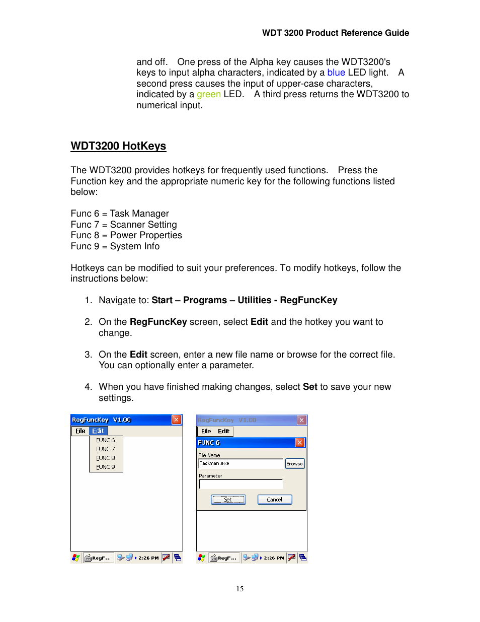 Wasp Bar Code WDT3200 User Manual | Page 15 / 28