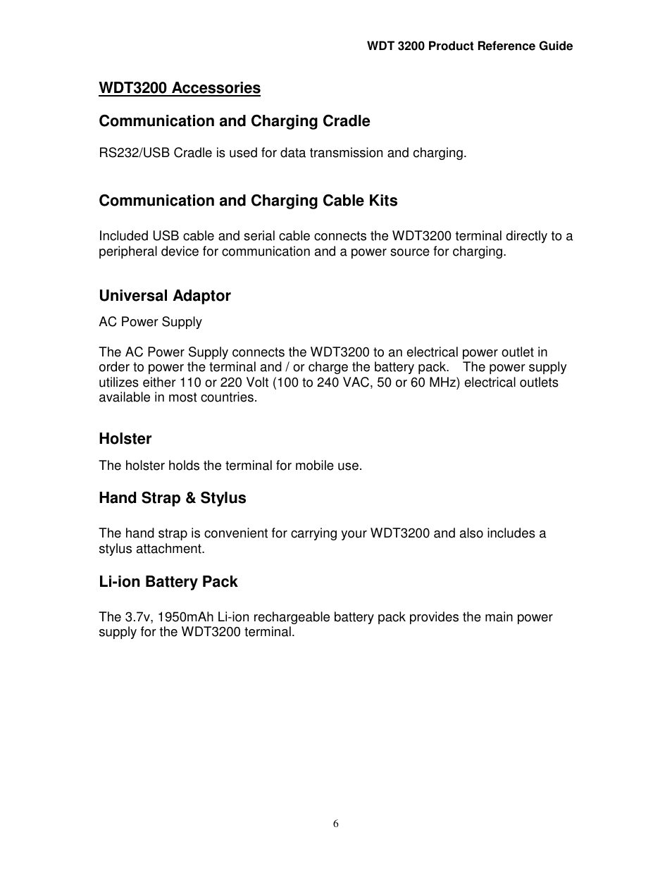 Wasp Bar Code WDT3200 User Manual | Page 6 / 28