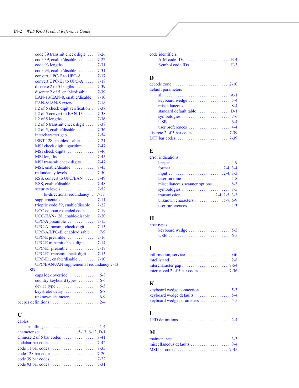 Wasp Bar Code WLS 9500 User Manual | Page 188 / 189