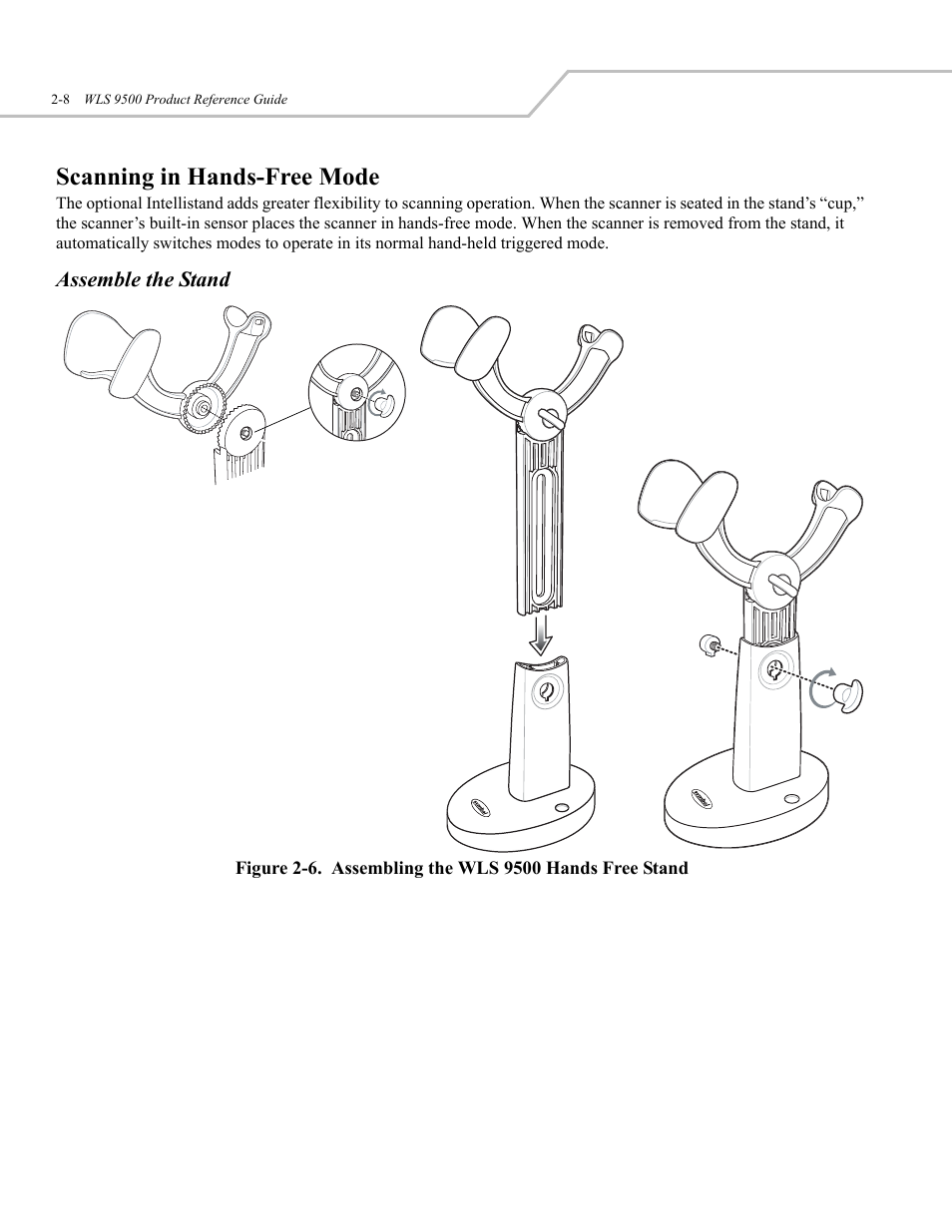 Scanning in hands-free mode | Wasp Bar Code WLS 9500 User Manual | Page 26 / 189