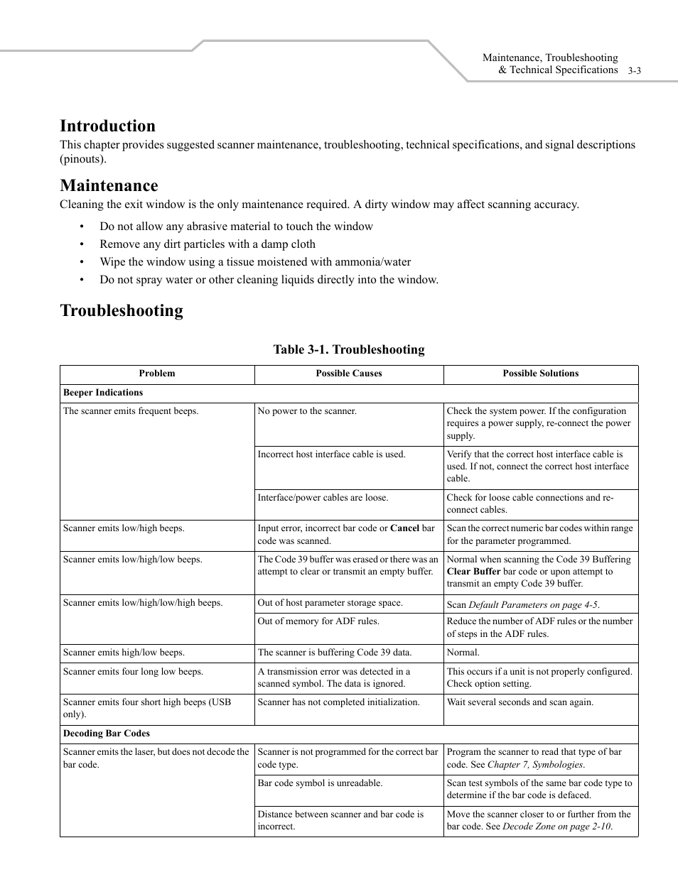 Introduction, Maintenance, Troubleshooting | Wasp Bar Code WLS 9500 User Manual | Page 31 / 189