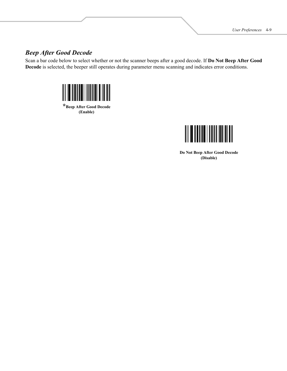 Beep after good decode | Wasp Bar Code WLS 9500 User Manual | Page 45 / 189