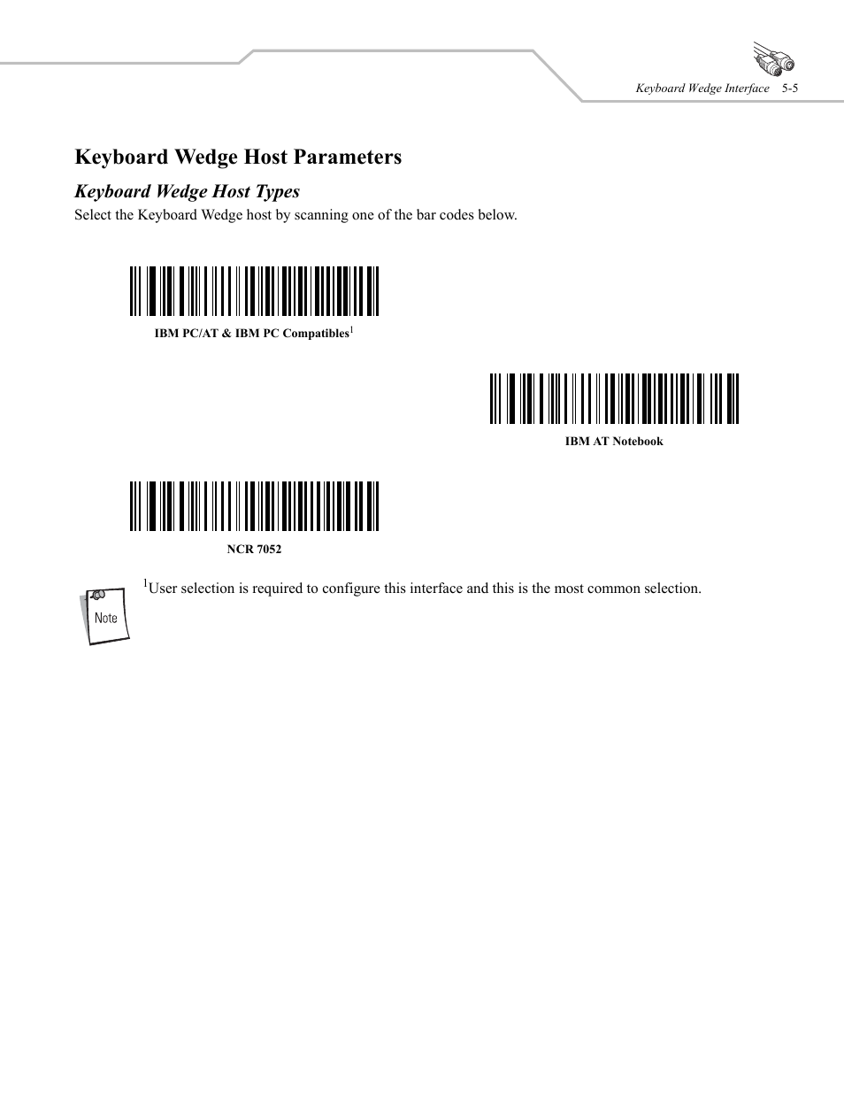 Keyboard wedge host parameters, Keyboard wedge host types | Wasp Bar Code WLS 9500 User Manual | Page 51 / 189