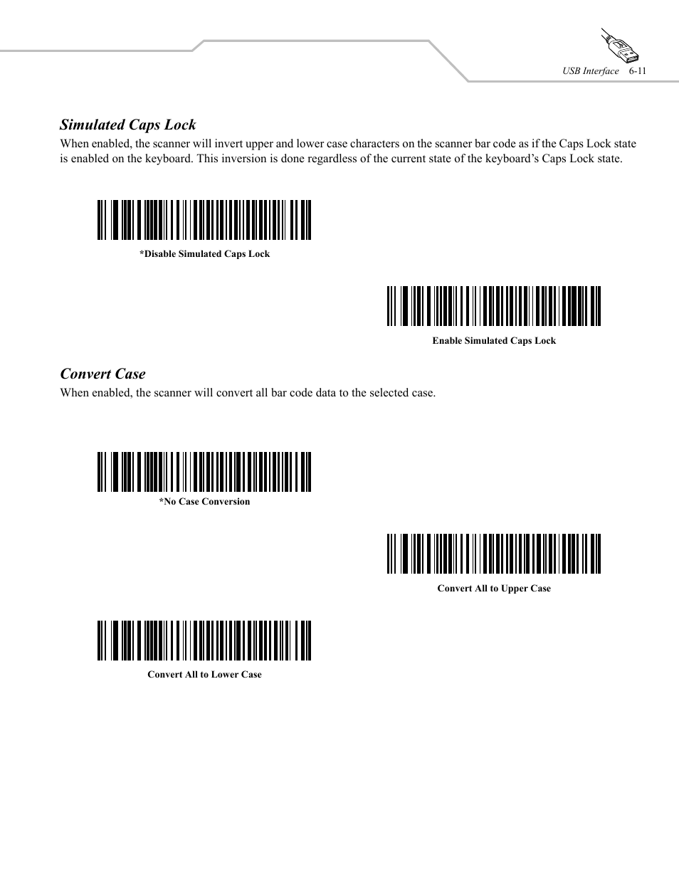 Simulated caps lock, Convert case | Wasp Bar Code WLS 9500 User Manual | Page 79 / 189