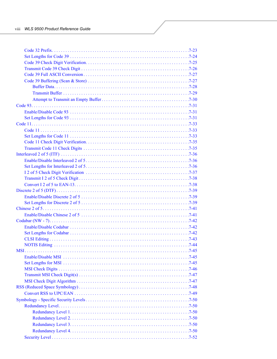 Wasp Bar Code WLS 9500 User Manual | Page 8 / 189