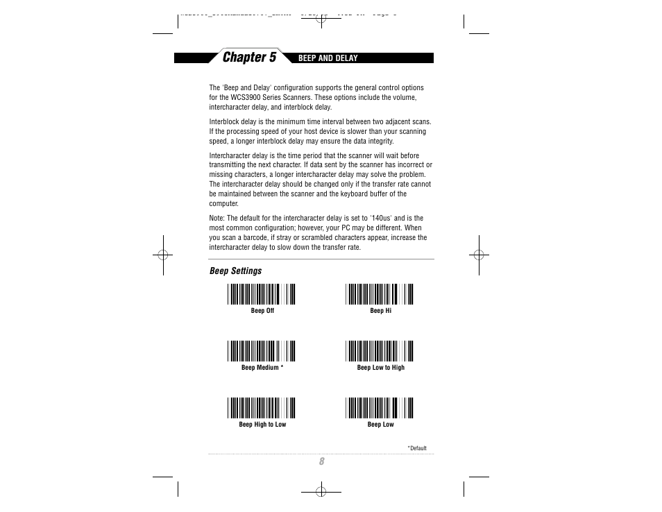 Chapter 5 | Wasp Bar Code CCD Scanner User Manual | Page 10 / 44