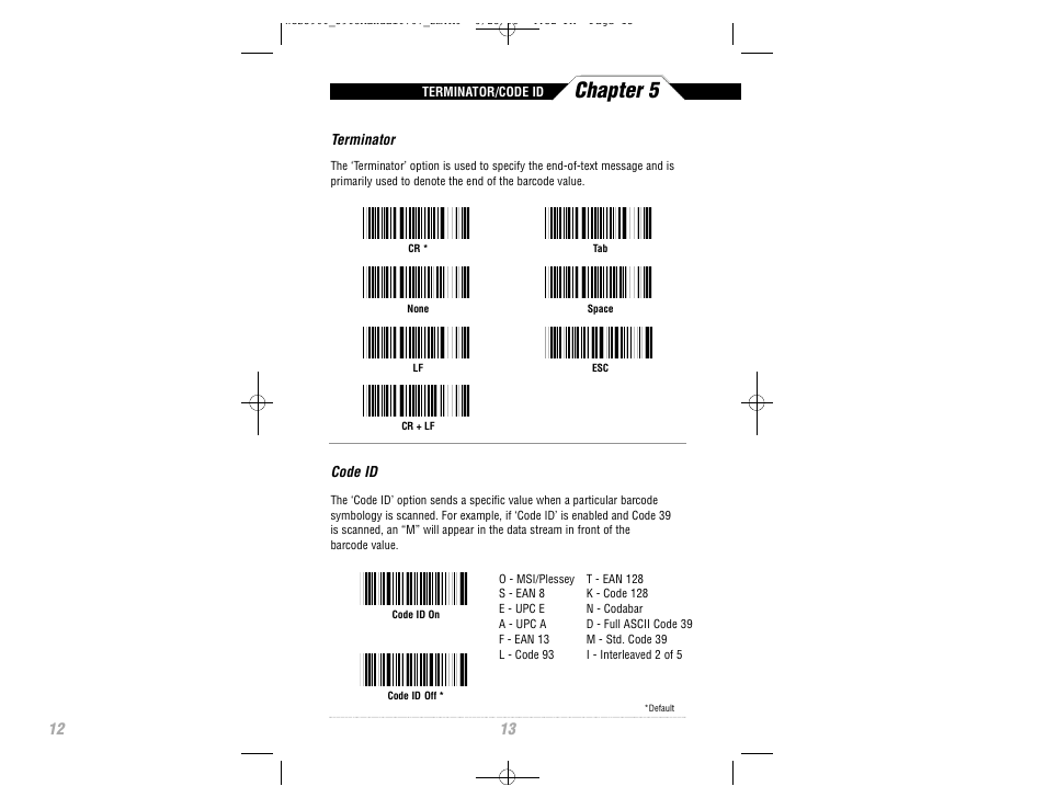 Chapter 5 | Wasp Bar Code CCD Scanner User Manual | Page 15 / 44