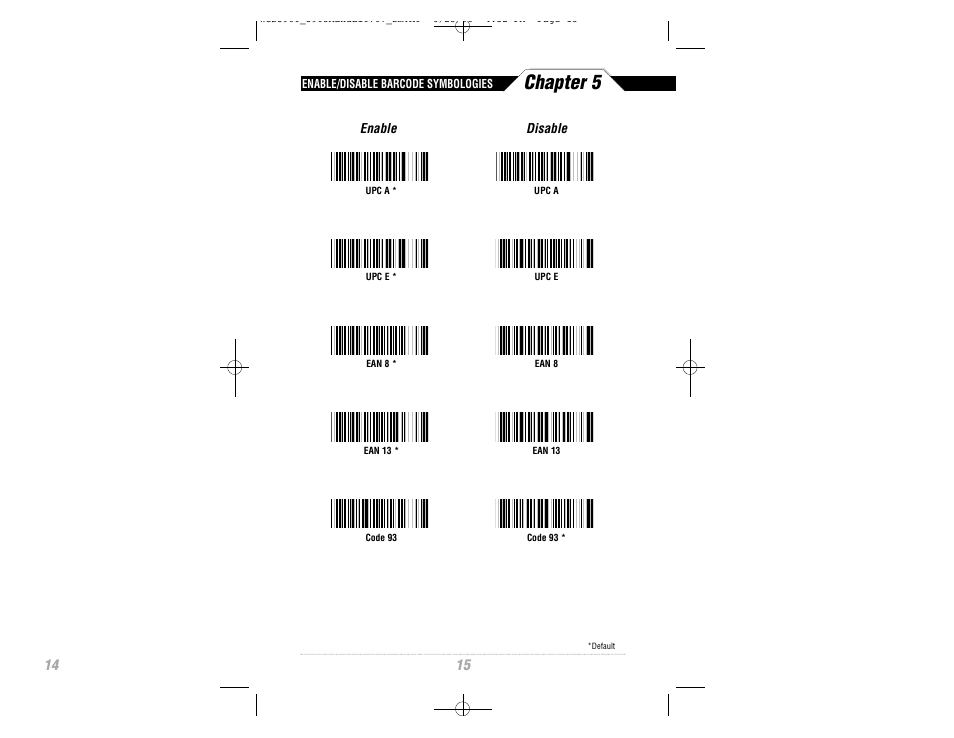 Chapter 5 | Wasp Bar Code CCD Scanner User Manual | Page 17 / 44