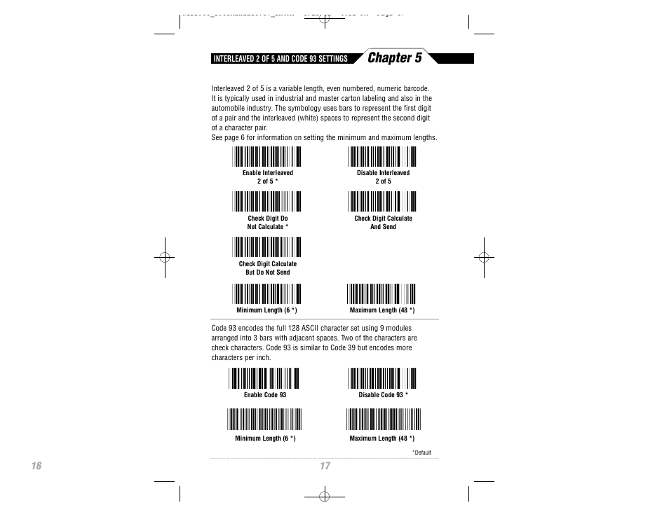 Chapter 5 | Wasp Bar Code CCD Scanner User Manual | Page 19 / 44