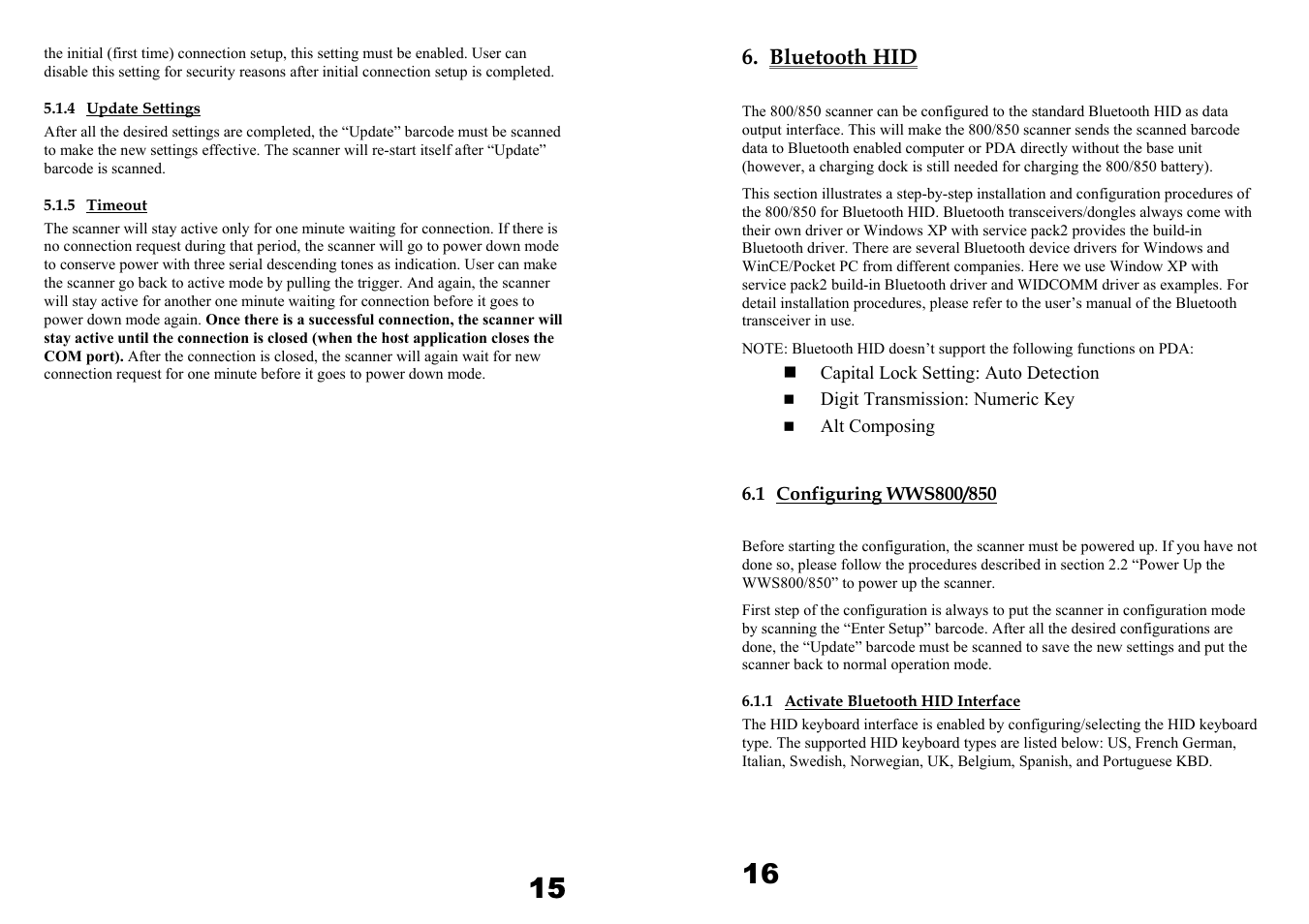 Wasp Bar Code WWS800 User Manual | Page 11 / 22