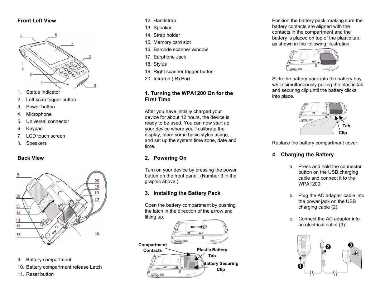 Wasp Bar Code WPA1200 User Manual | Page 2 / 2