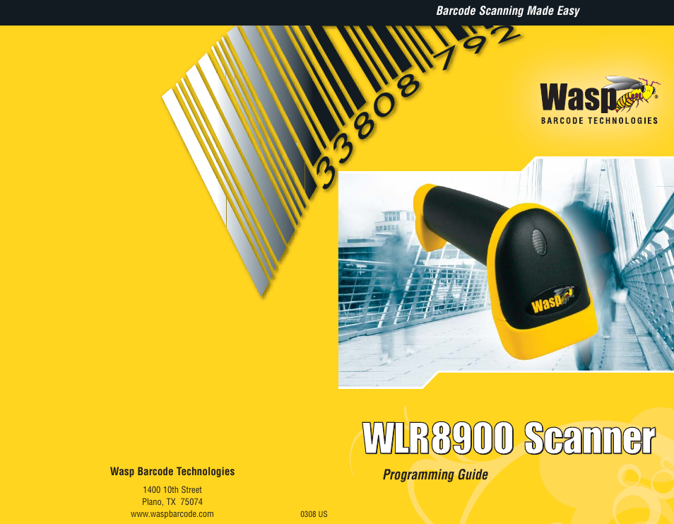 Wasp Bar Code WLR8900 Series User Manual | 44 pages