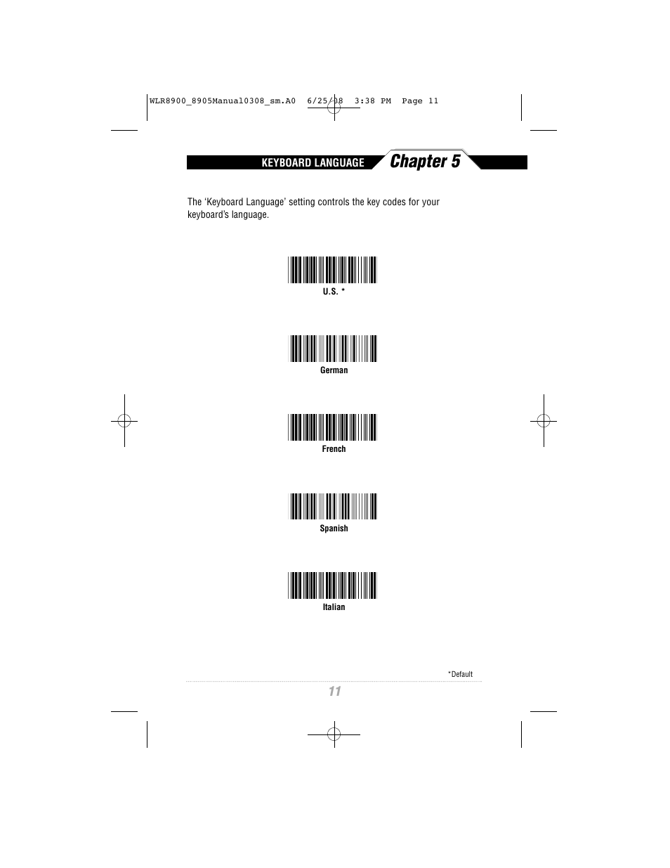 Chapter 5 | Wasp Bar Code WLR8900 Series User Manual | Page 13 / 44