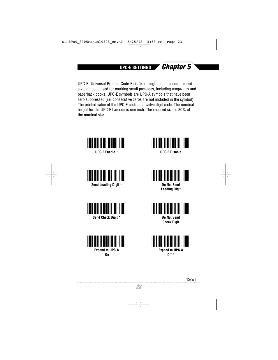 Chapter 5 | Wasp Bar Code WLR8900 Series User Manual | Page 25 / 44