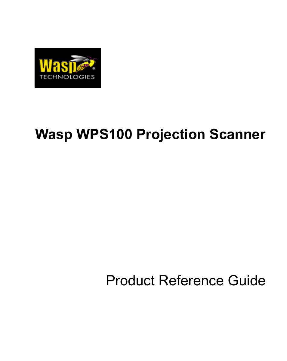 Wasp Bar Code WPS100 User Manual | 466 pages