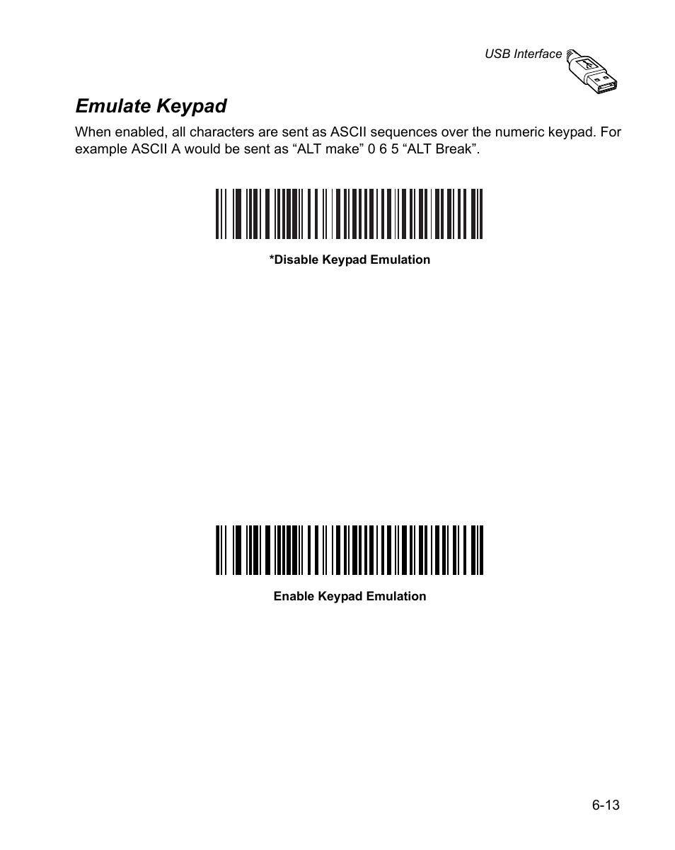 Emulate keypad, Emulate keypad -13 | Wasp Bar Code WPS100 User Manual | Page 105 / 466