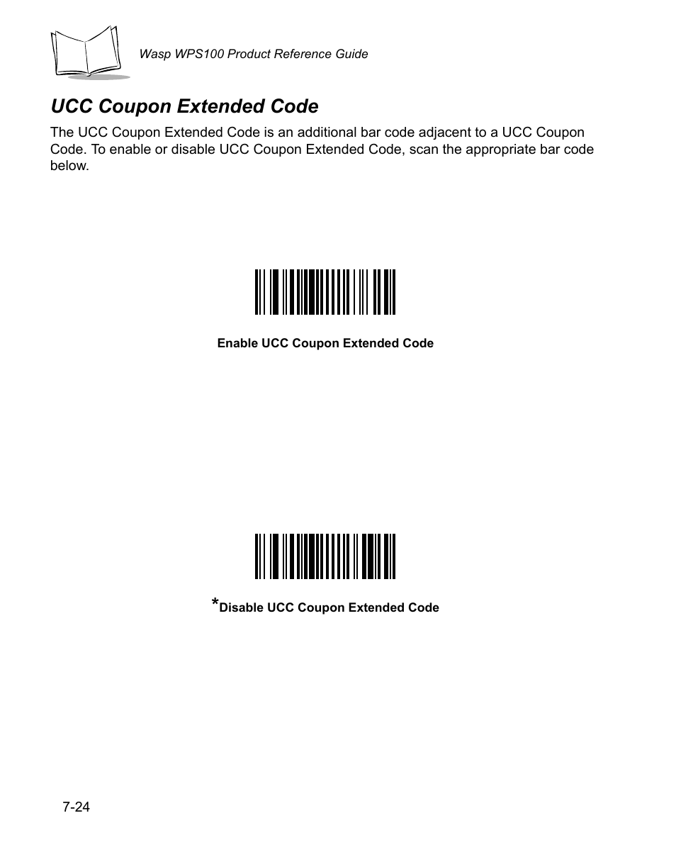 Ucc coupon extended code, Ucc coupon extended code -24 | Wasp Bar Code WPS100 User Manual | Page 144 / 466