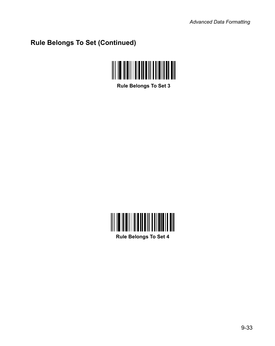 Rule belongs to set (continued) | Wasp Bar Code WPS100 User Manual | Page 251 / 466